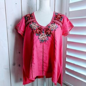 Johnny Was linen top